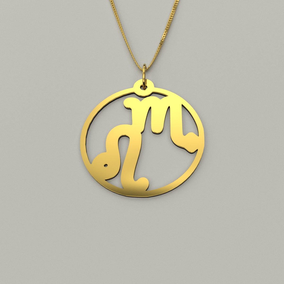 Leo & Scorpio - Couple Necklace