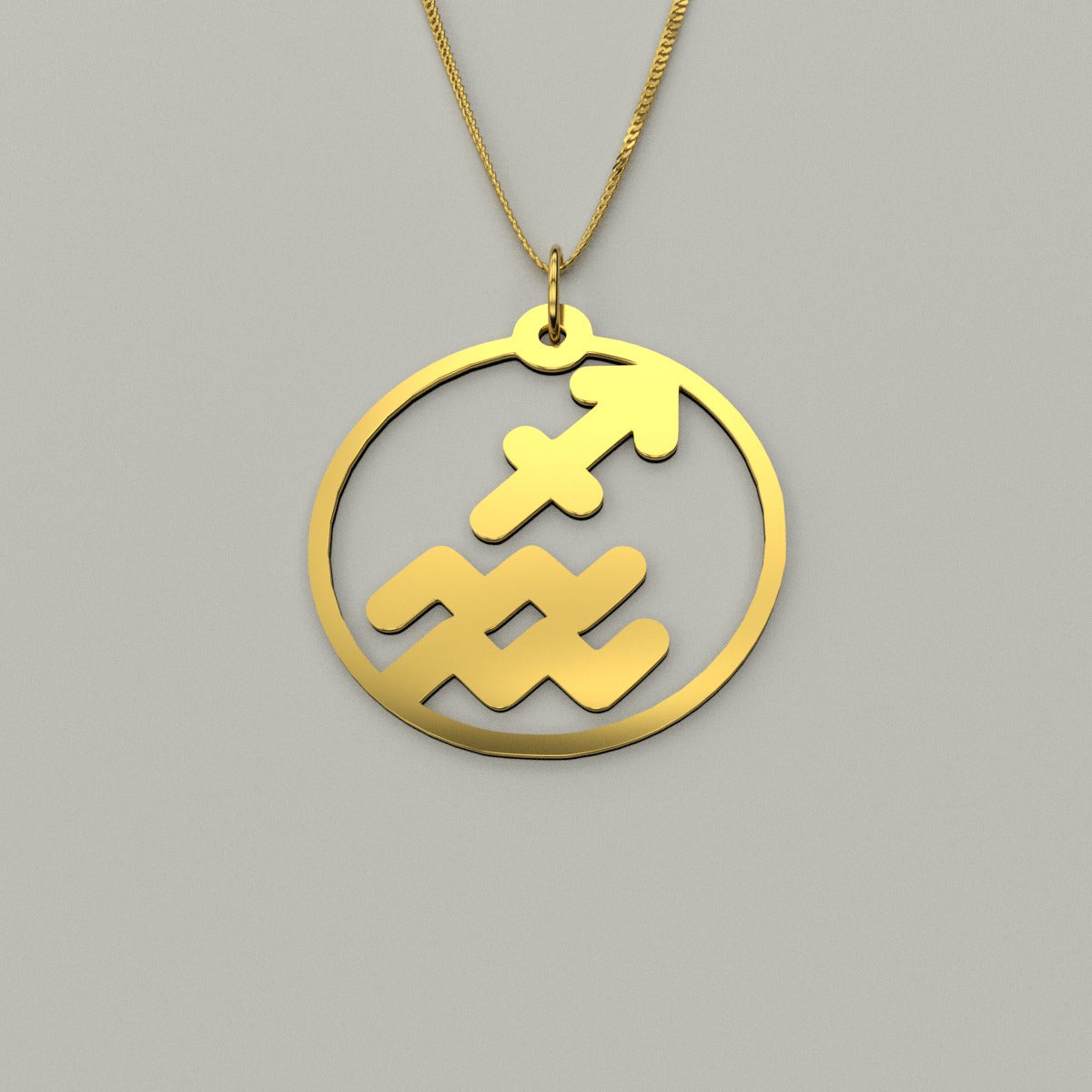 Sagittarius & Aquarius - Couple Necklace