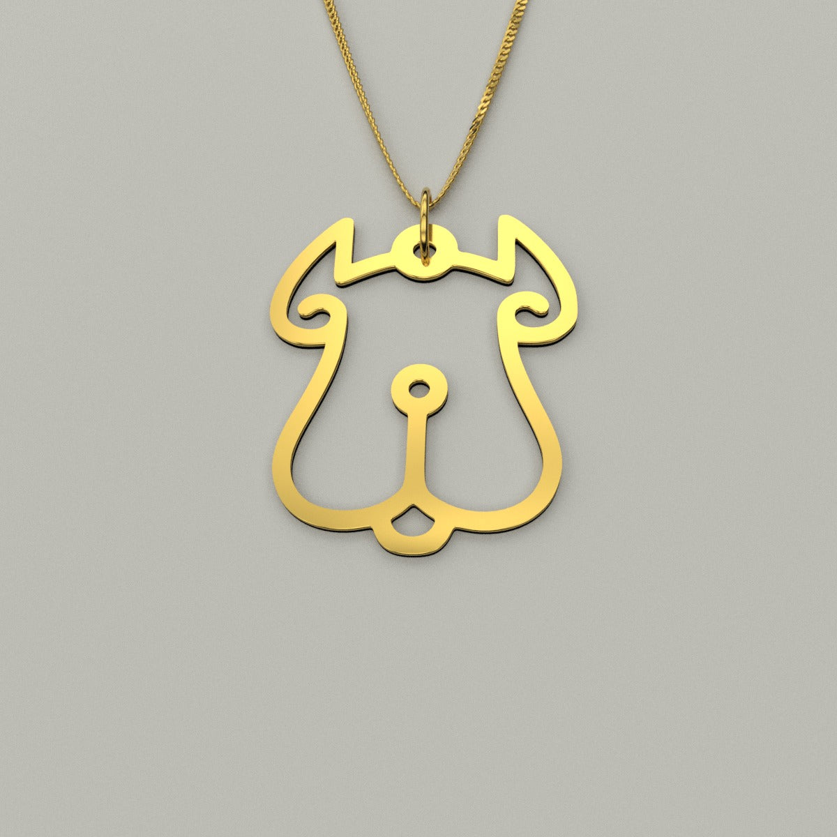 Dog - Hollow Carved Necklace