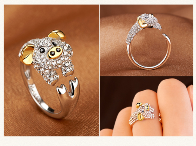 Animal Zodiac - Rhinestone Ring