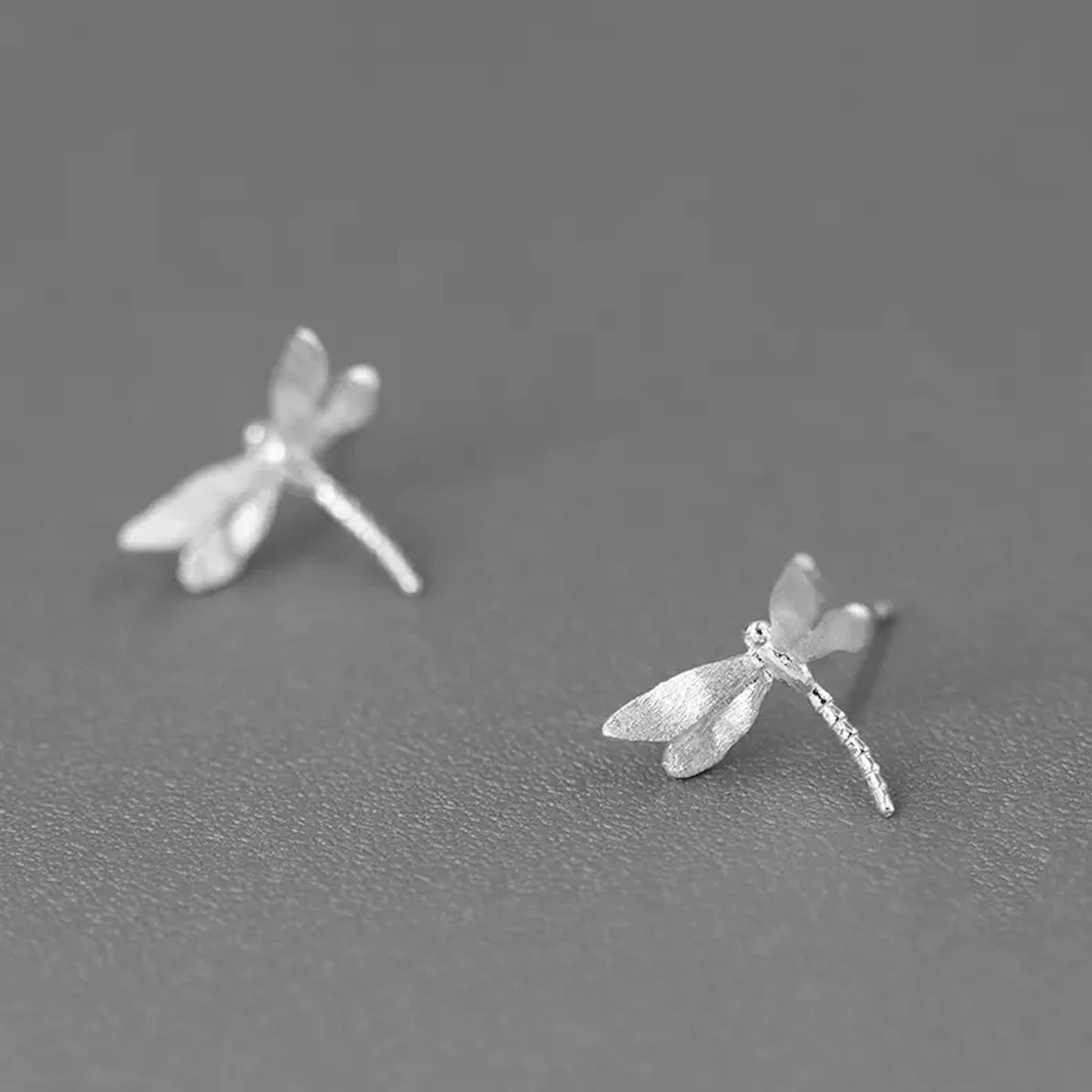 Special Edition: Cute Dragonfly 925 Sterling Silver Exquisite Ear Stud Earrings •18K Gold Plated • Unique Design • High-Quality Jewelry