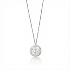 Seal Script Hollow Circ Necklace - Dog