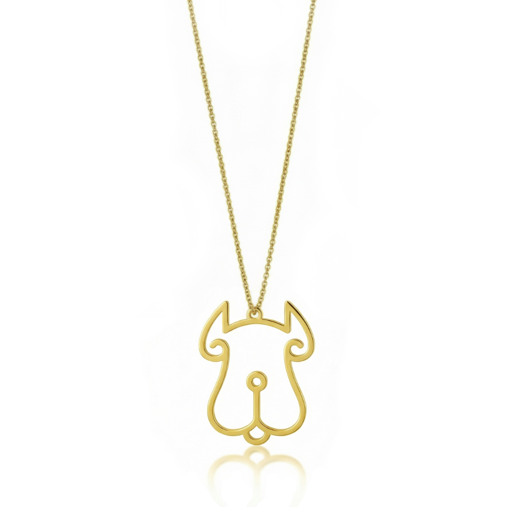 Dog - Hollow Carved Necklace
