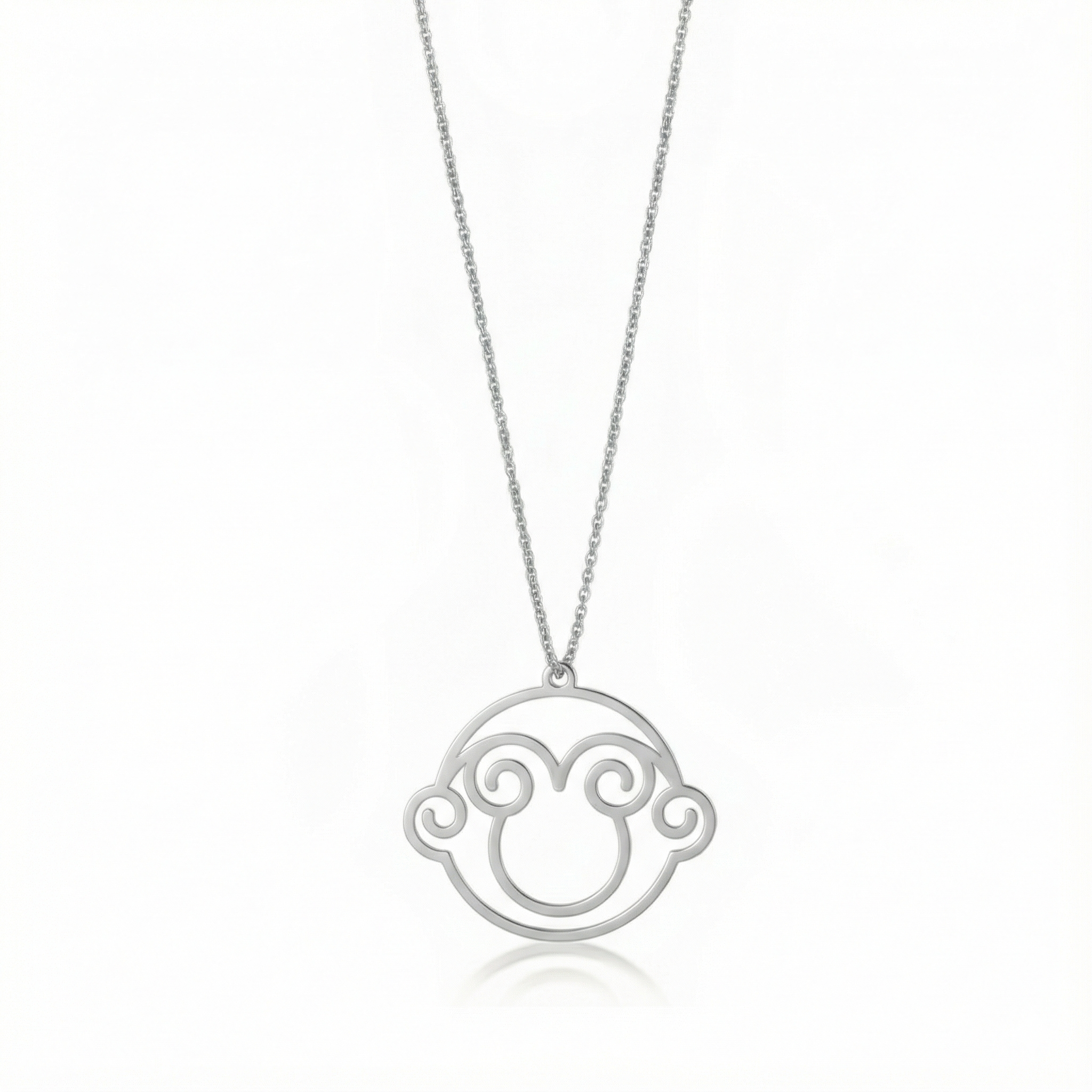 Monkey - Hollow Carved Necklace