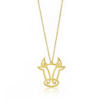 Ox - Hollow Carved Necklace