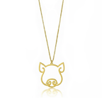 Pig - Hollow Carved Necklace