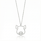 Pig - Hollow Carved Necklace