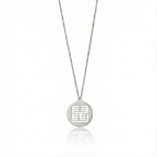 Seal Script Hollow Circ Necklace - Rat