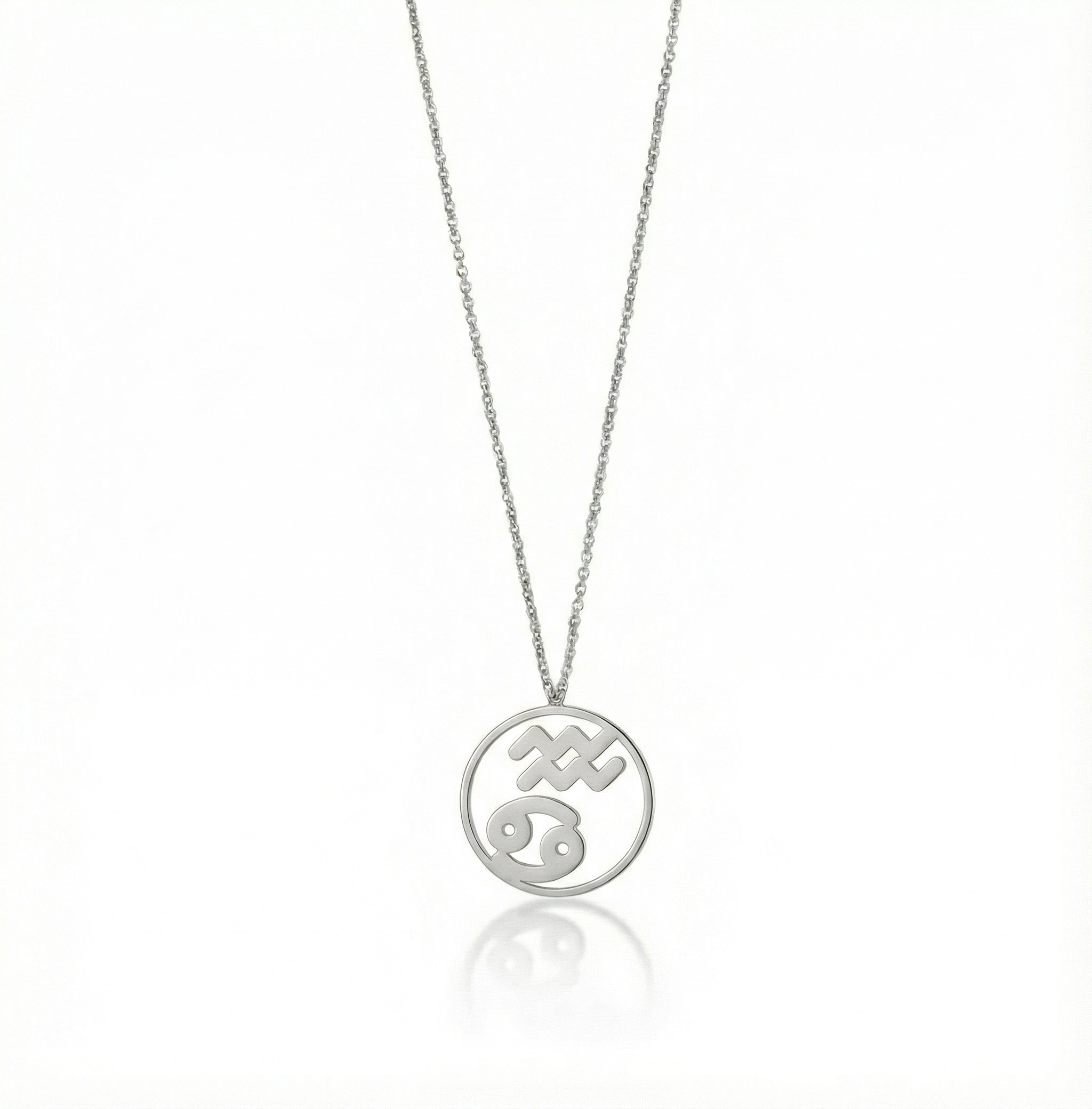 Cancer & Aquarius - Couple Necklace