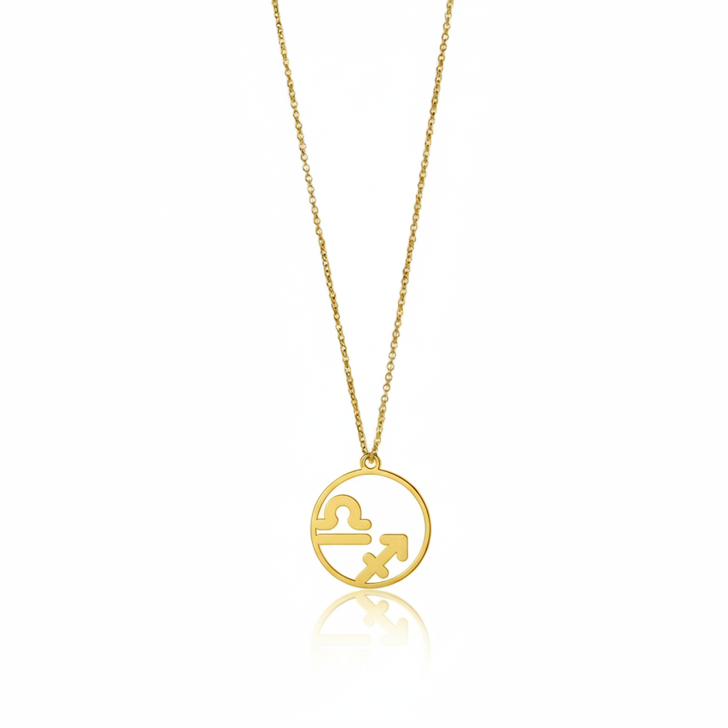 Libra & Sagittarius - Couple Necklace