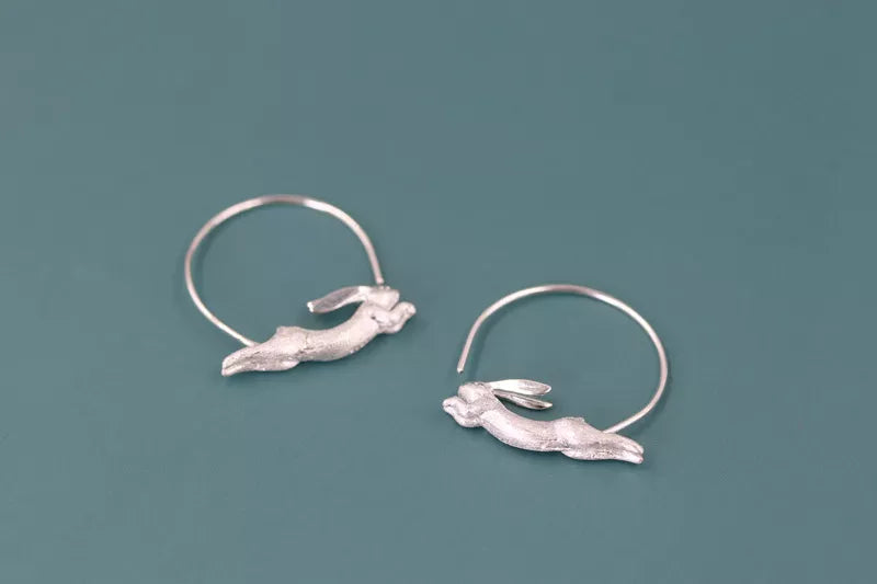 Rabbit - Hoop Earrings