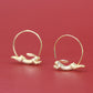 Rabbit - Hoop Earrings