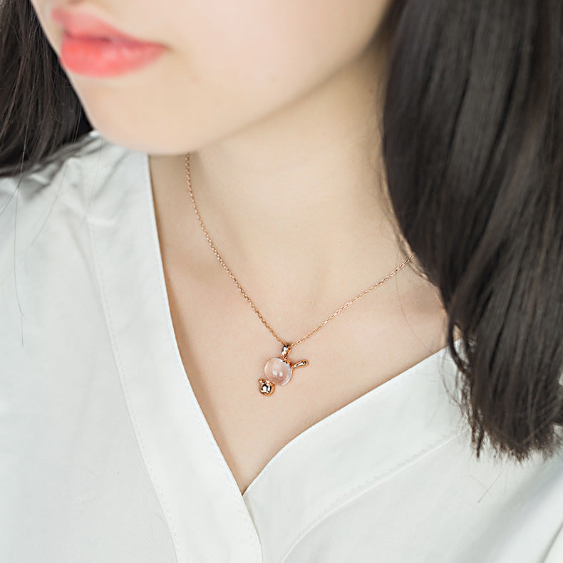 Rabbit - Rose Gold Necklace