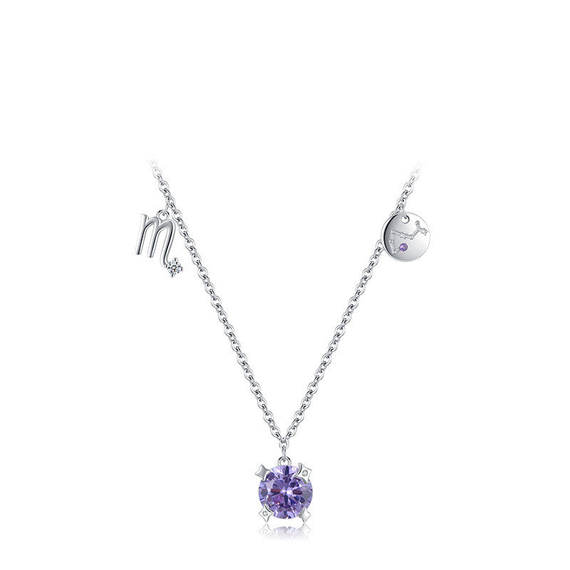 Zodiac - Birthstone Necklace