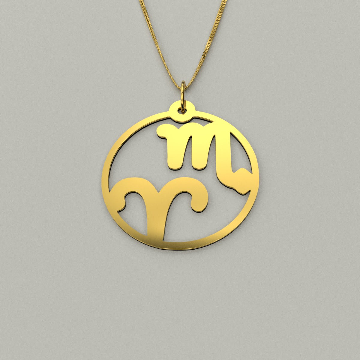 Aries & Scorpio - Couple Necklace