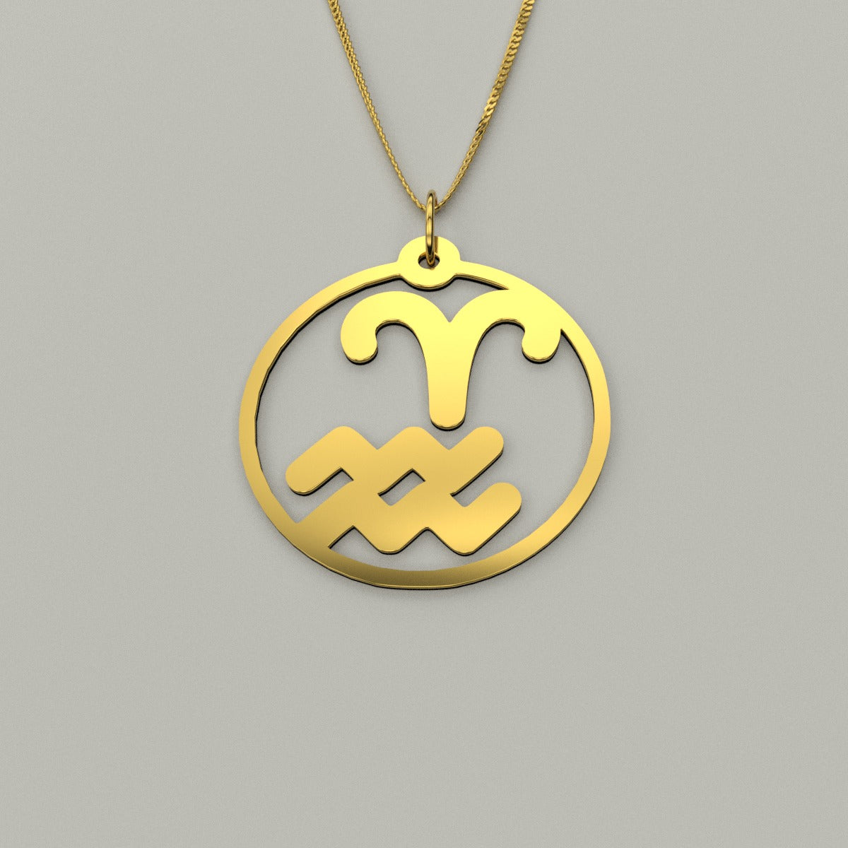 Aries & Aquarius - Couple Necklace