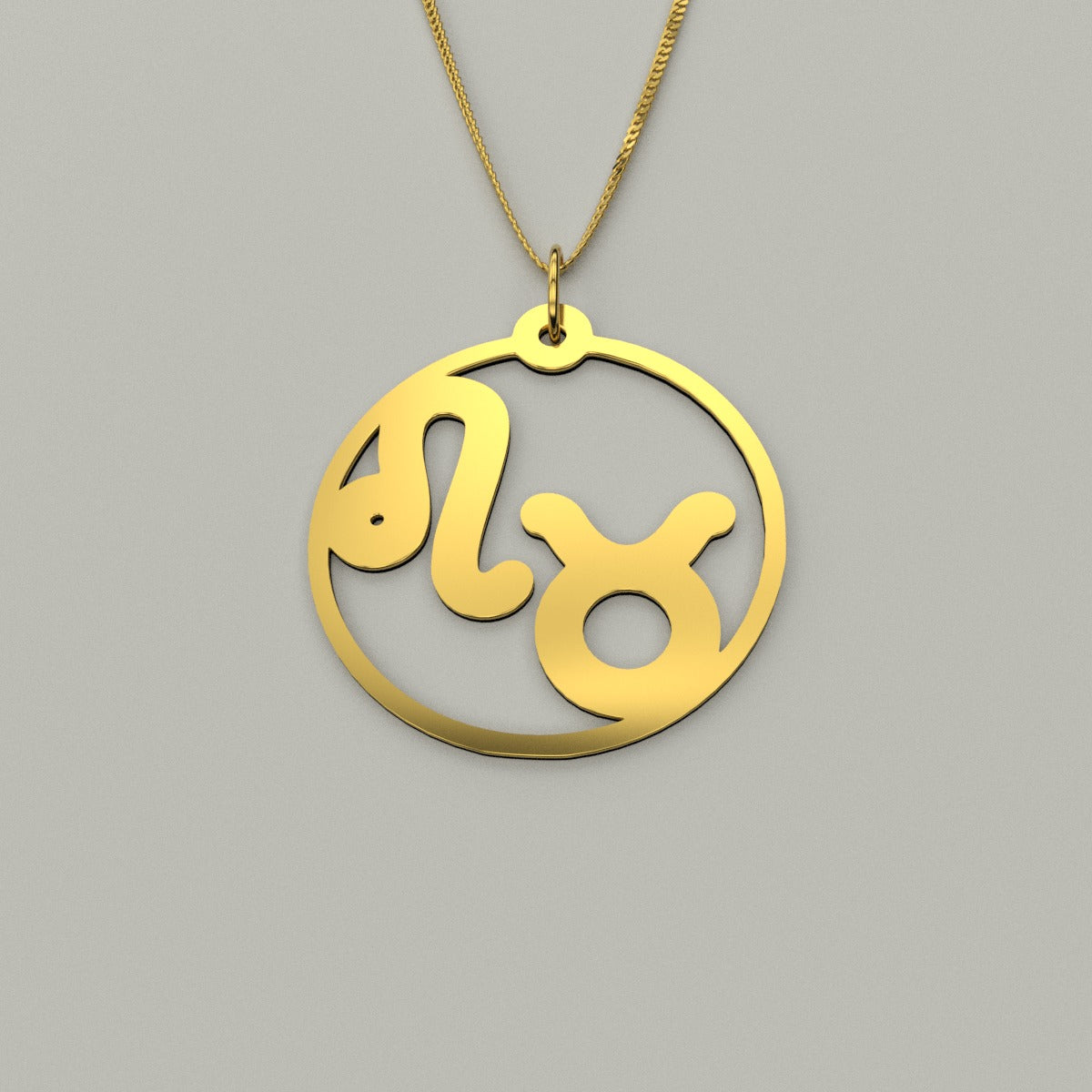 Taurus & Leo - Couple Necklace