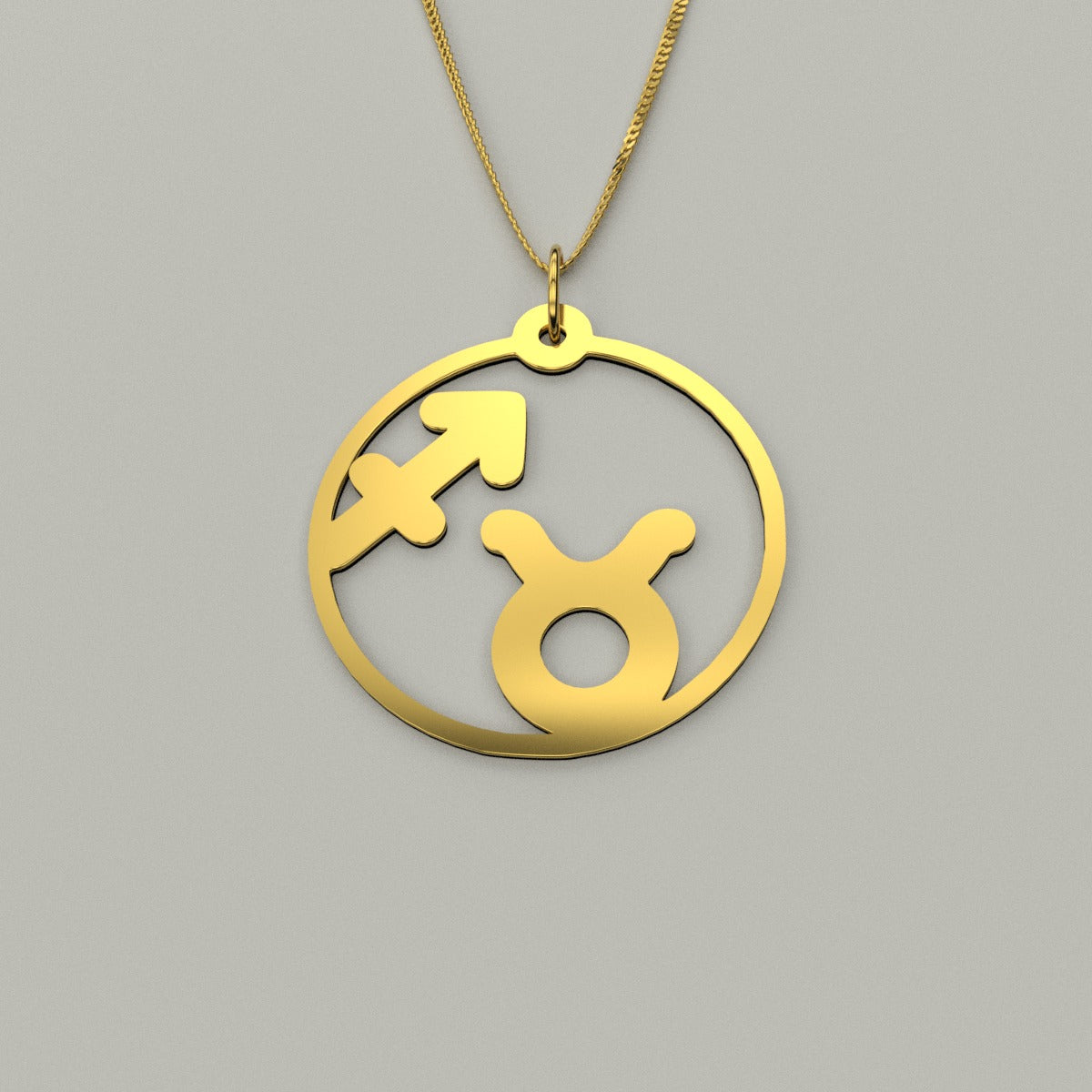 Taurus & Sagittarius - Couple Necklace