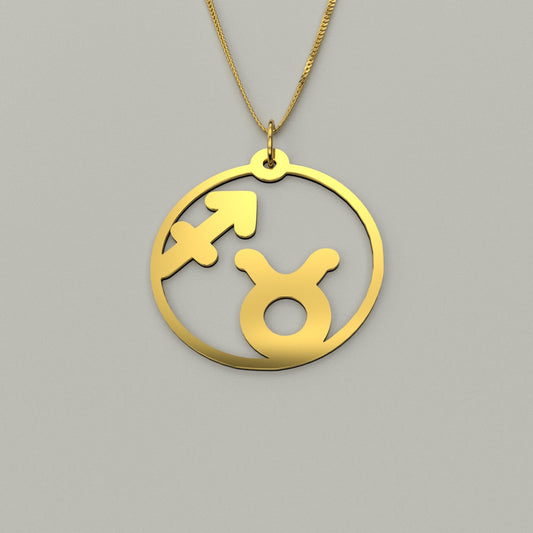 Taurus & Sagittarius - Couple Necklace