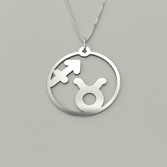 Taurus & Sagittarius - Couple Necklace
