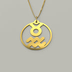 Taurus & Aquarius - Couple Necklace