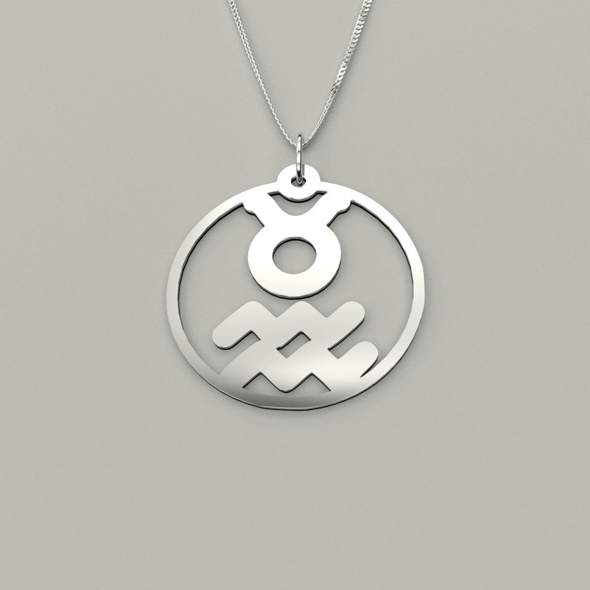 Taurus & Aquarius - Couple Necklace