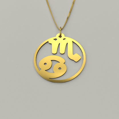 Cancer & Scorpio - Couple Necklace