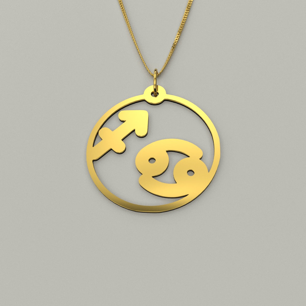 Cancer & Sagittarius - Couple Necklace