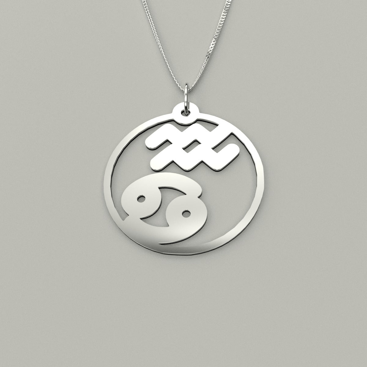 Cancer & Aquarius - Couple Necklace