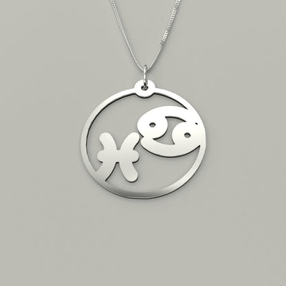 Cancer & Pisces - Couple Necklace