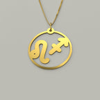 Leo & Sagittarius- Couple Necklace