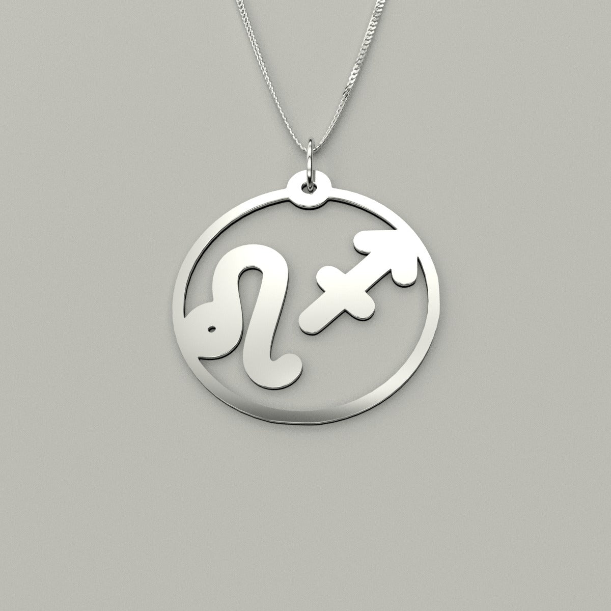 Leo & Sagittarius- Couple Necklace