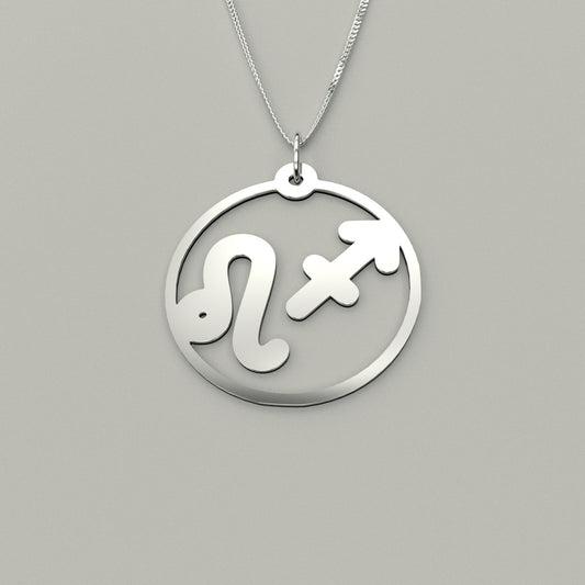 Leo & Sagittarius- Couple Necklace