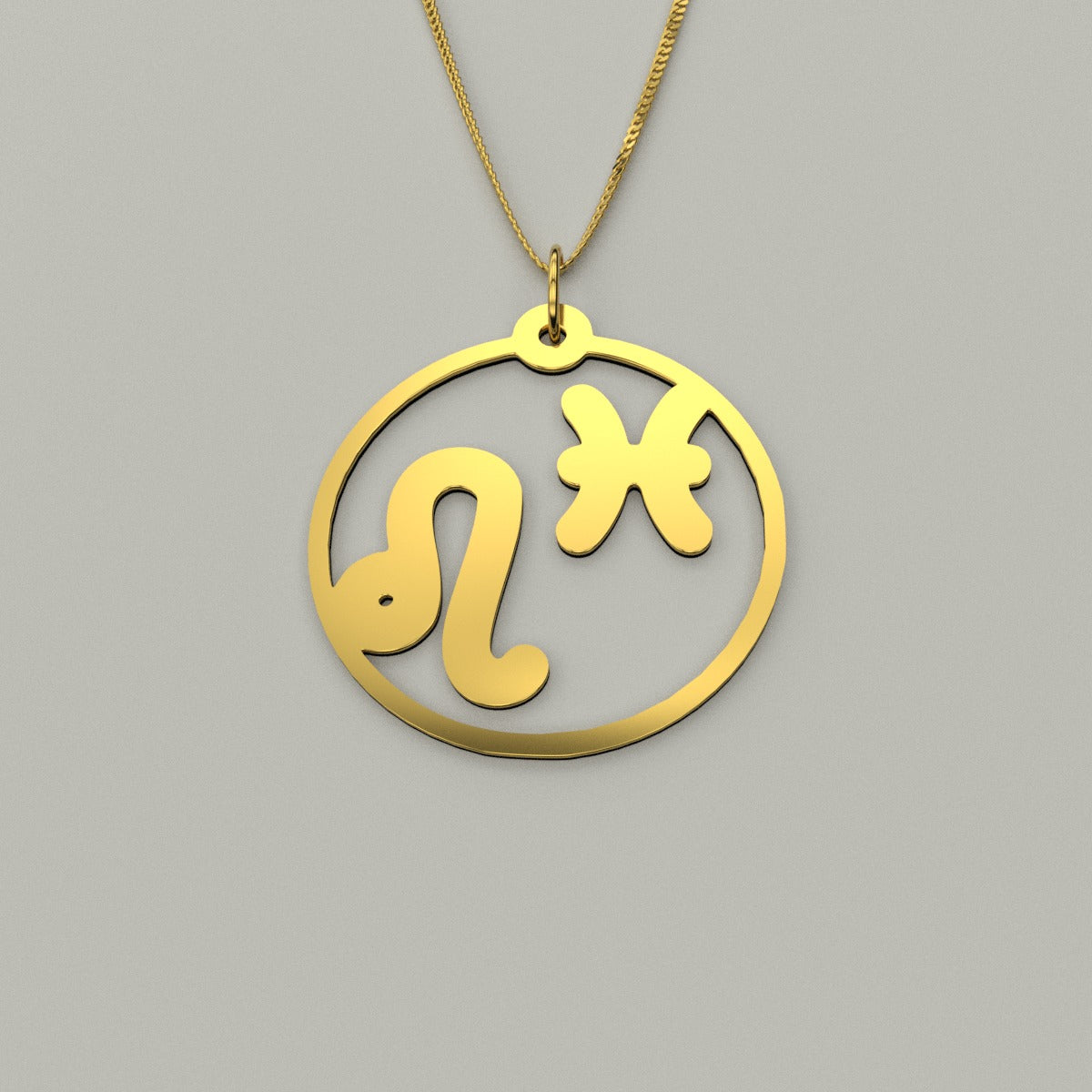 Leo & Pisces - Couple Necklace