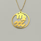 Virgo & Aquarius - Couple Necklace