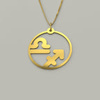 Libra & Sagittarius - Couple Necklace