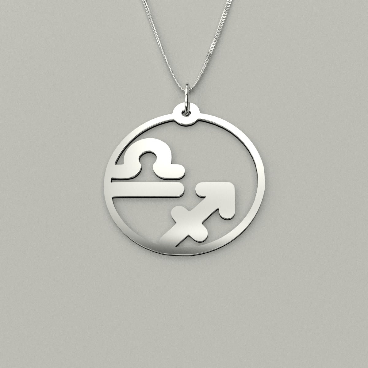 Libra & Sagittarius - Couple Necklace