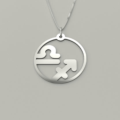 Libra & Sagittarius - Couple Necklace