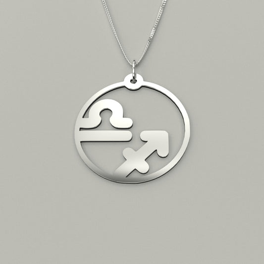 Libra & Sagittarius - Couple Necklace