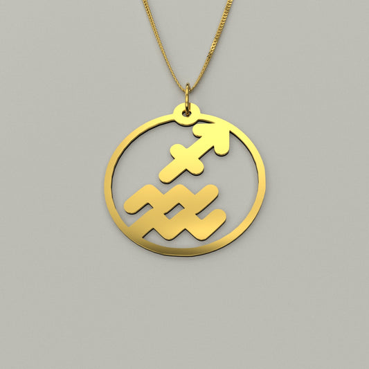 Sagittarius & Aquarius - Couple Necklace