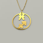 Sagittarius & Pisces - Couple Necklace