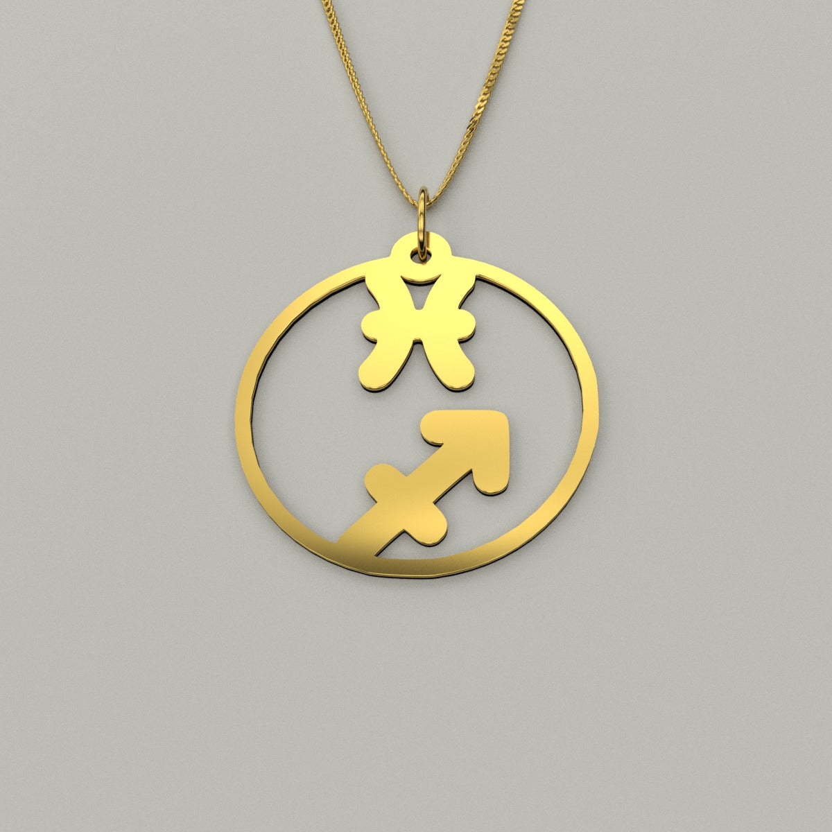 Sagittarius & Pisces - Couple Necklace