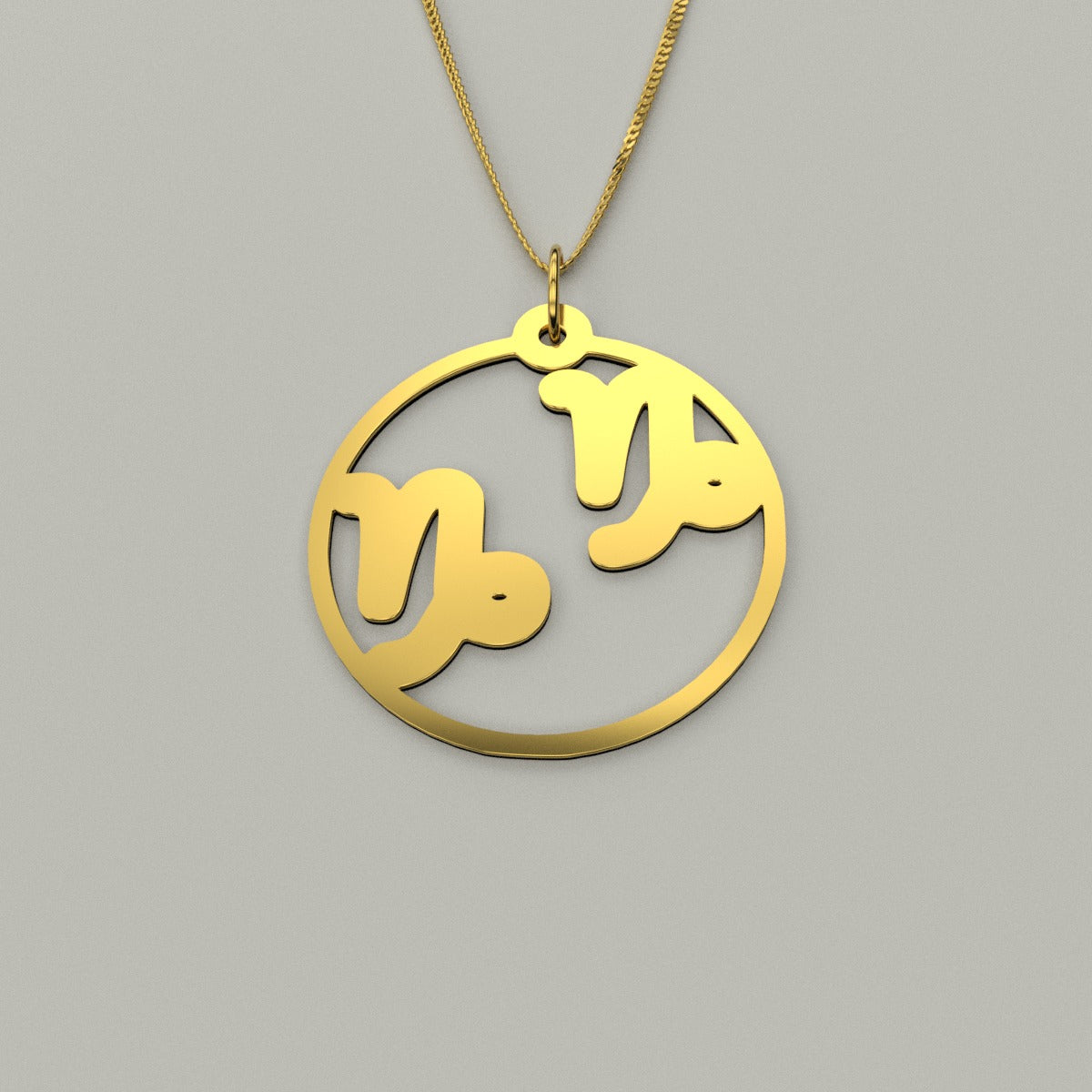 Capricorn & Capricorn - Couple Necklace