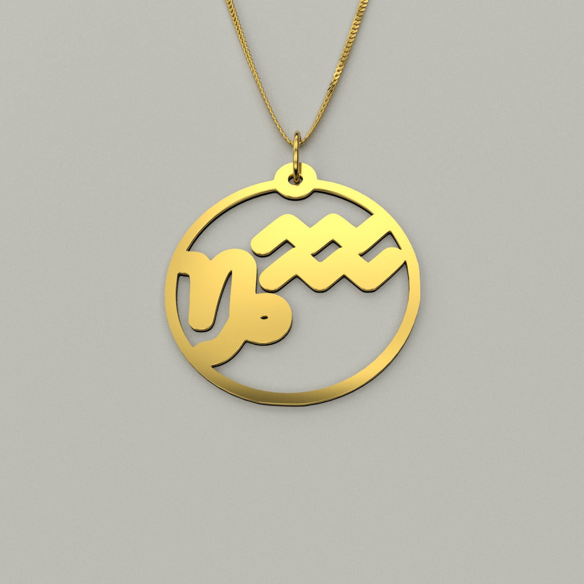 Capricorn & Aquarius - Couple Necklace