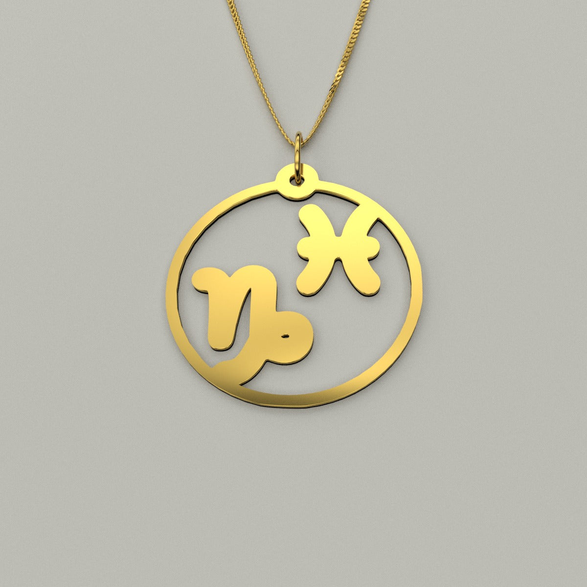 Capricorn & Pisces - Couple Necklace