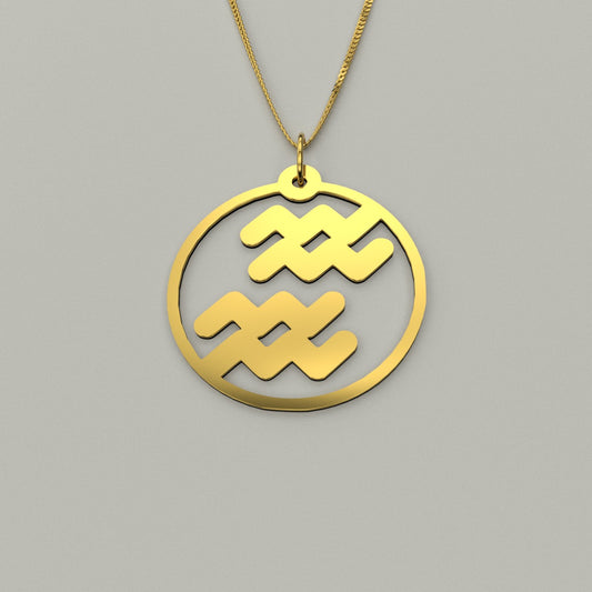 Aquarius & Aquarius - Couple Necklace