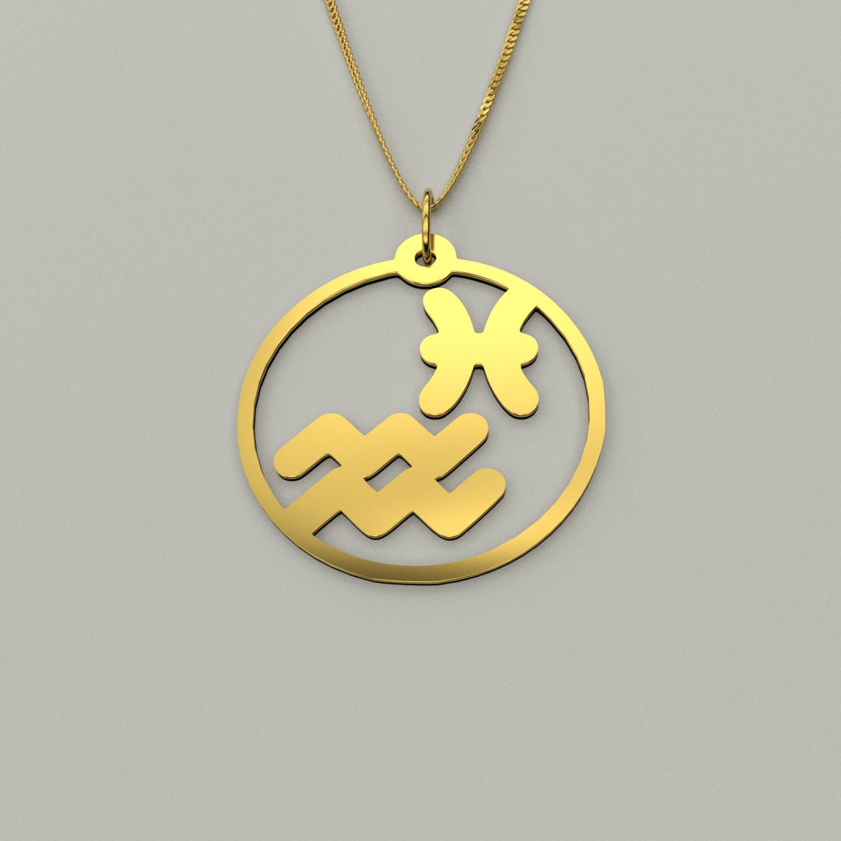 Aquarius & Pisces - Couple Necklace