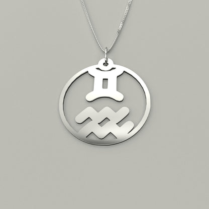 Gemini & Aquarius - Couple Necklace