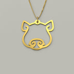 Pig - Hollow Carved Necklace