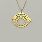 Monkey - Hollow Carved Necklace